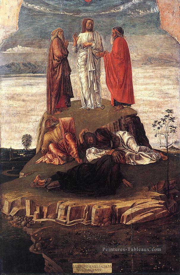 Transfiguration du Christ Renaissance Giovanni Bellini Peintures à l'huile